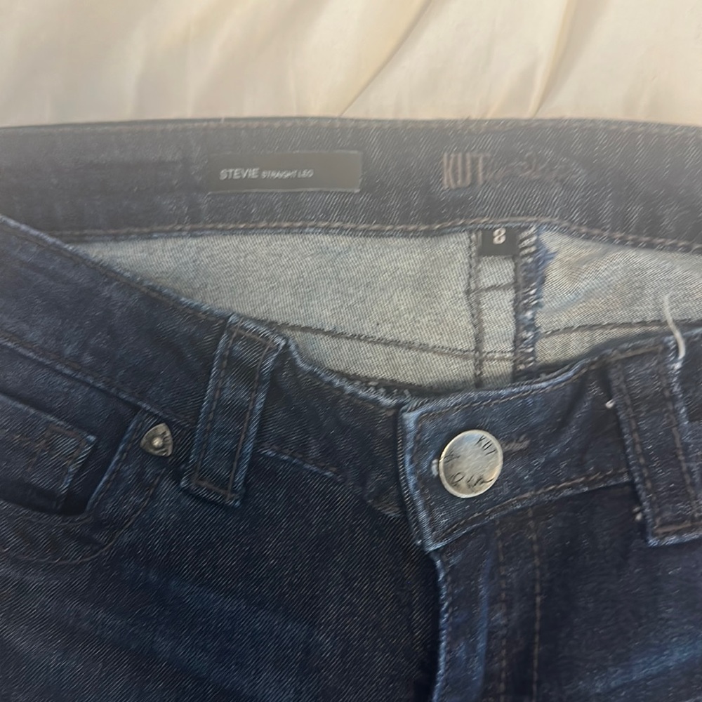 Kut from the Kloth Stevie Straight Leg dark denim